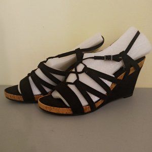 Women's A2 by Aerosoles Poppy Plush Sandal, Size: 12 M, Black Faux Suede…